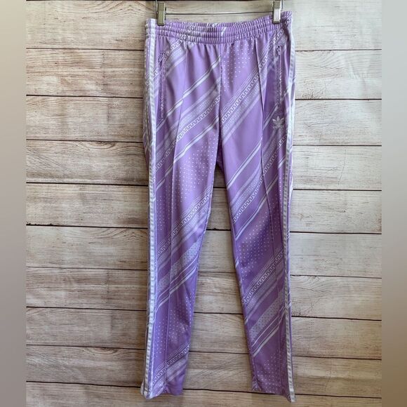 ADIDAS PURPLE GLOW COMFY SUPERSTAR TRACK PANTS - Picture 1 of 6